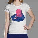 T-shirt femme Mini Cthulhu par Steve Baker